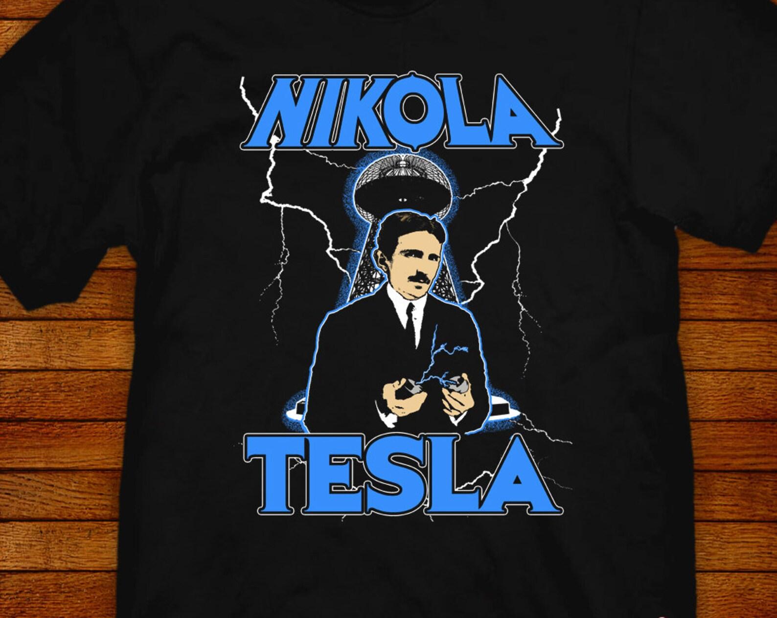 Nikola Tesla T shirt, Jared Swart Pop Art Design 2XL
