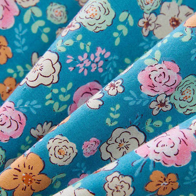 Damen Pyjama Blumendruck Haushalt Damen Pyjama Loungewear Zweiteilig Außerhalb Nachtwäsche Frühling Herbst