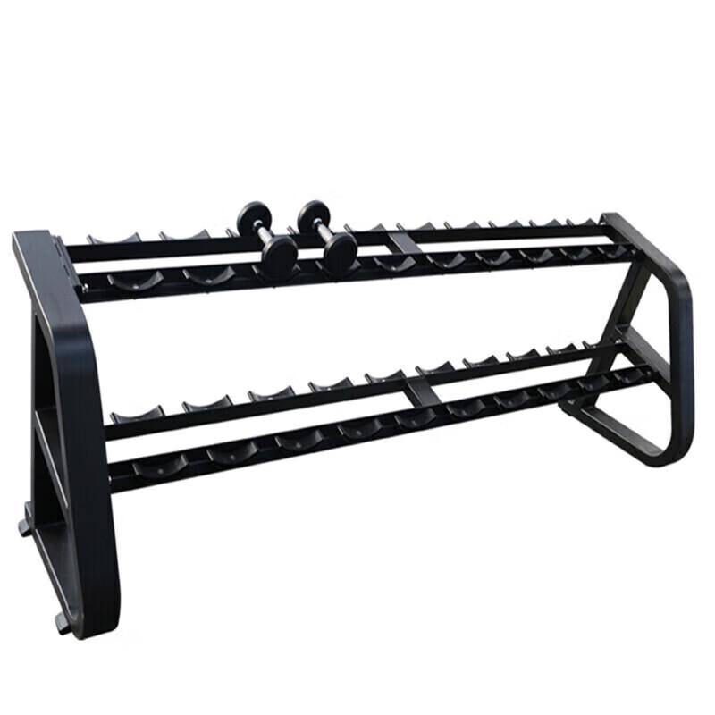 Yimai Fixed Steel Dumbbell Set with Dual Rack - 330kg (10 Pairs)