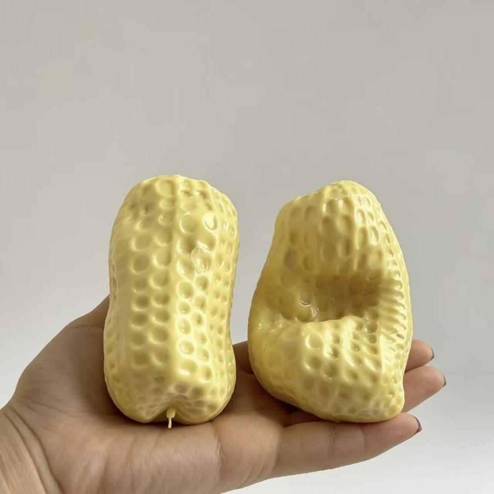 Realistic Peanut Stress Ball Anxiety Relief Non Rebound Fidget Toy Home Decoration