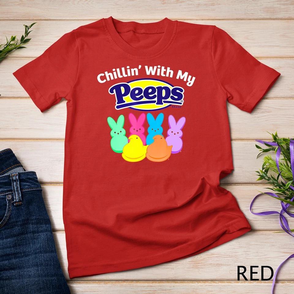 Peeps Easter Chillin With My Peeps T-Shirt Unisex T-shirt 10 S