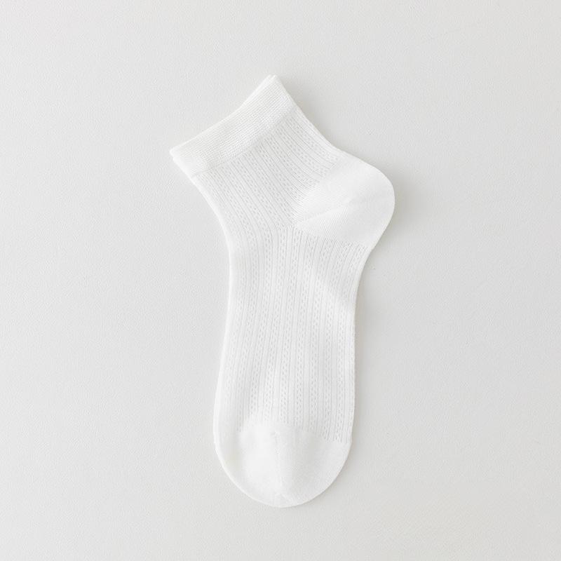 

Mulberry Silk Stockings, Summer Thin Short Socks for Children, Antibacterial and Cool, Mesh Boneless Ballet Style Postpartum Socks 1 pair білий