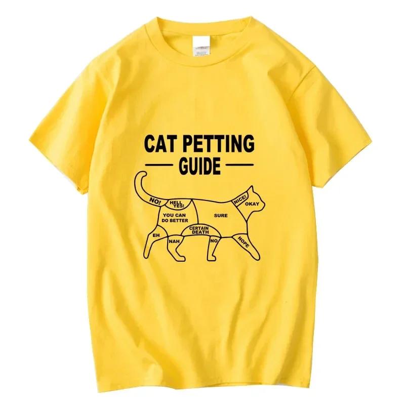 Men's T-shirt casual funny cool cat Print loose o-neck cool cat t shirt for men short sleeve t-shirt male tees