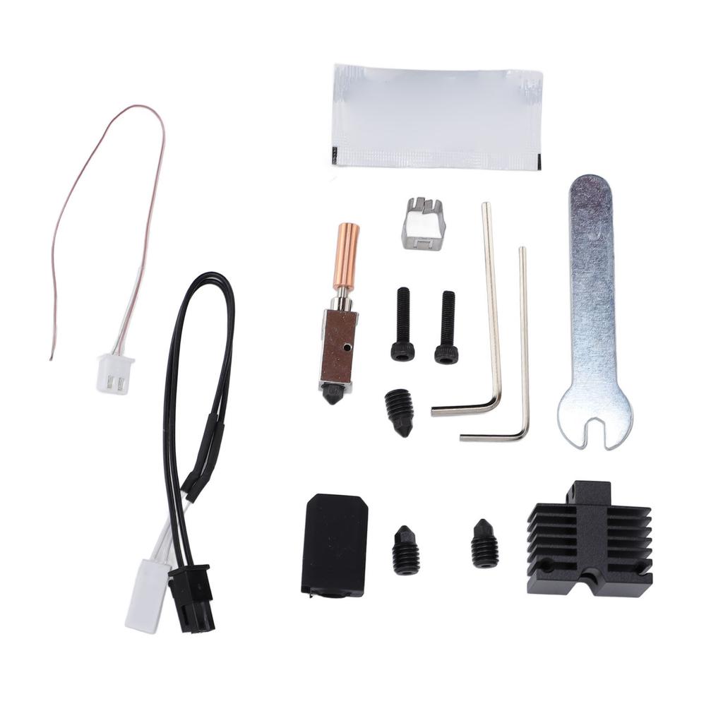 Hotend Kit 0.4mm 0.6mm 0.8mm Hardened Steel Nozzle 3D Printer Hotend Kit for QIDI XPlus3