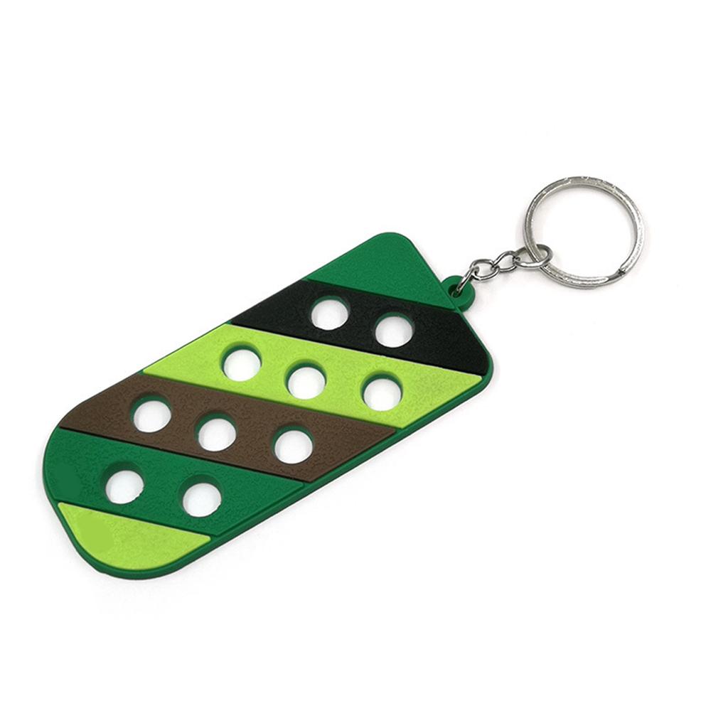 Colorful DIY Keychain Set Personalized PVC Key Chain with Hole for Car Women Men Kids Colorful Key Rings for Bag Wallet