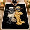 Flannel BlanketShaun the Sheep Warm Soft Throw Blanket for Indoor Sofa Bed Living Room Use
