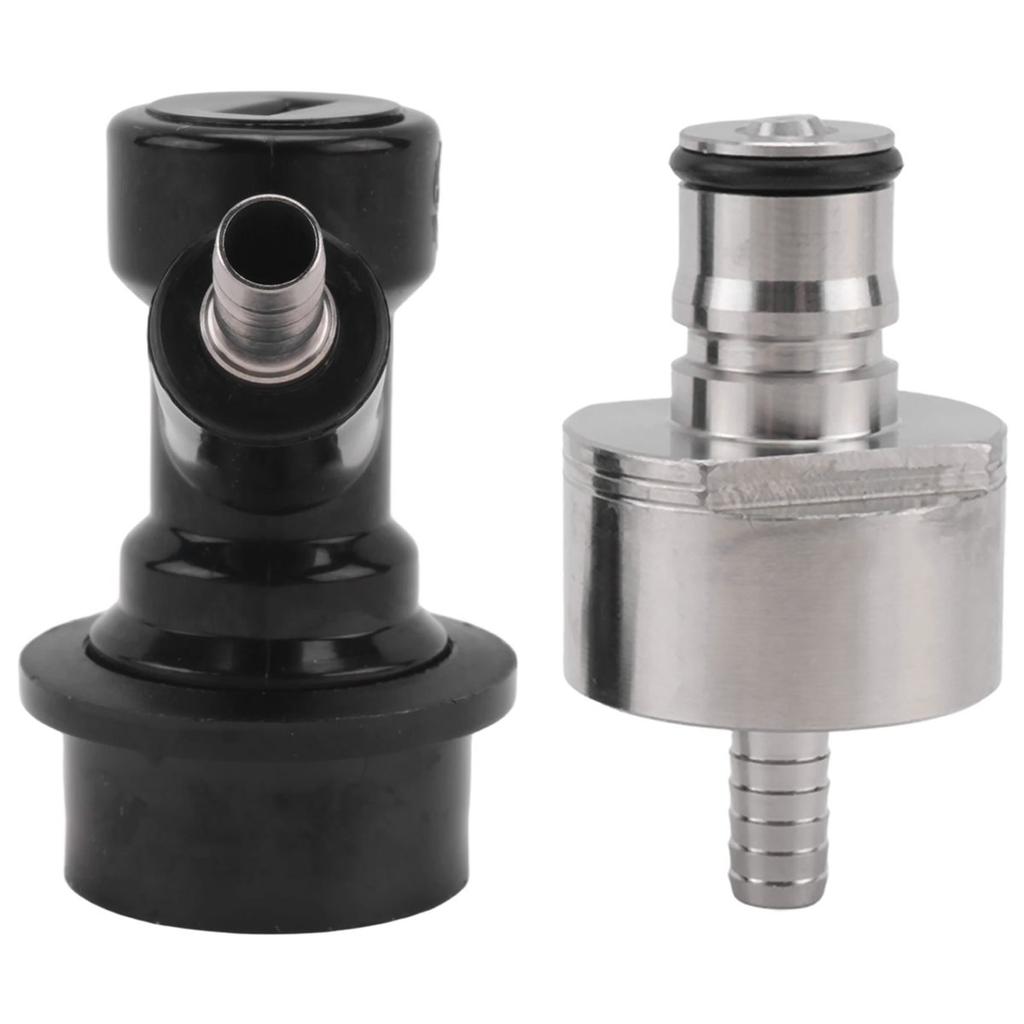 BHBL Beer Brewing Carbonation Cap with 5/16Inch Barb Ball Lock Disconnect Set,Fit Soda Beer Most of Drink PET Bottles