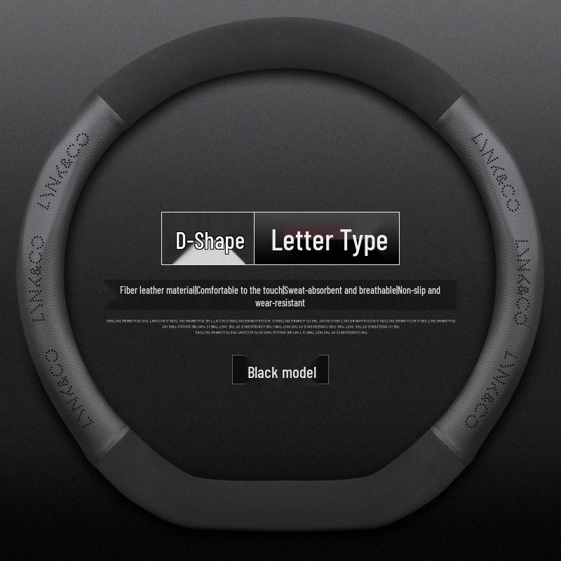 Lynk & Co 0302 Hatchback Steering Wheel Cover - Fits Four Seasons, Genuine Leather