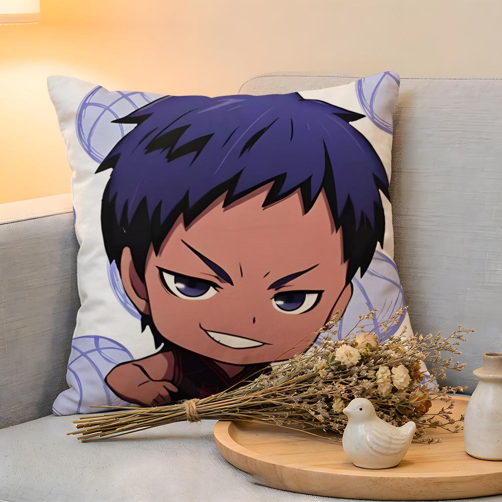 Cushion Cover Linen SkinFriendly Soft Decorative Case for Sofa Home Decor ANIME KKuroko no Basuke Pillow cover