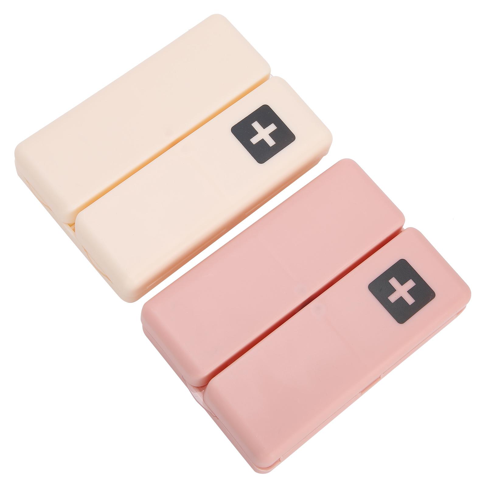 

2шт еженедельный органайзер для таблеток, контейнер для пищевых продуктов, 7 сеток, витамины, футляры для лекарств