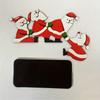 Christmas1pcs Christmas Door Frame Decoration - Funny Santa Claus and Elk Wooden Pendant Suitable For Doors, Walls, and Windows