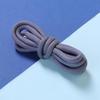 White Polyester Round Shoelaces for Hiking, Dad Sneakers, & Basketball Shoes