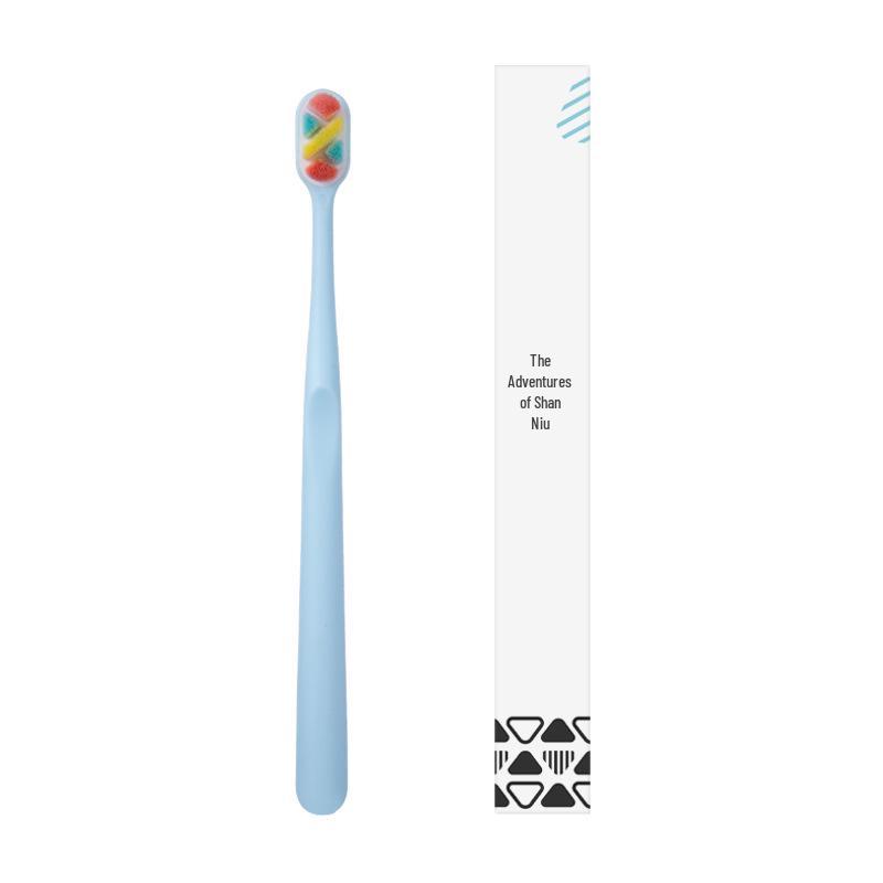 

Little Cow s Adventures Adult Soft Bristle Toothbrush - Upgraded Version синий