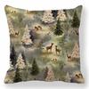 Peach Skin For Sofa Santa Claus Christmas Decor Tree Gift Pillow Pillowcase Cushion Cover Ornament