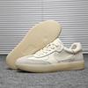 New First-layer Cowhide Casual Board Shoes, Light and Breathable Soft-soled Sports Shoes, Retro German Training Shoes, Little White Shoes for Men
