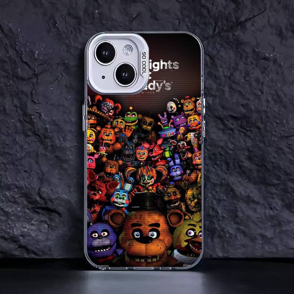 Amine Fnaf Fives-nights-At-Freddys Handyhülle Für iPhone 16 15 14 13 12 11 Pro Max Matt Stoßfest Rückseite Anti-Fall Mattes Cover