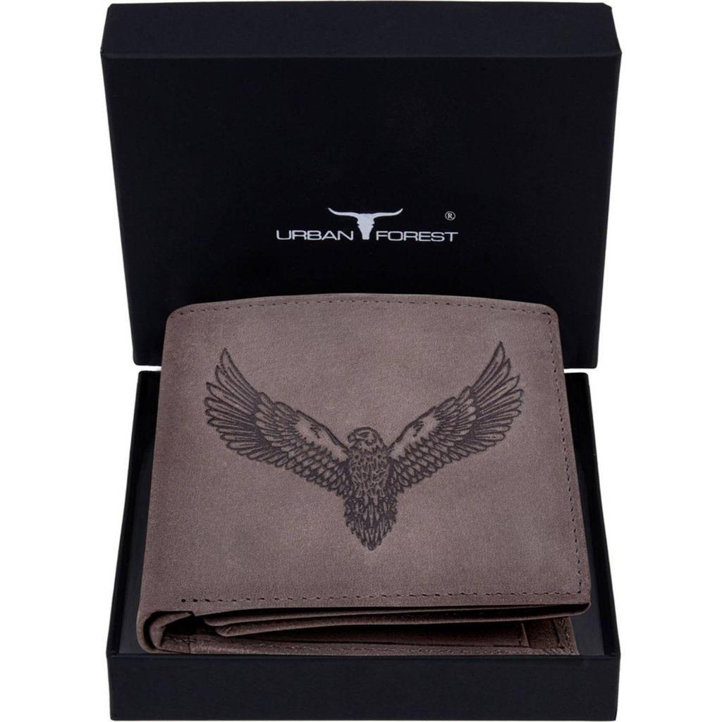 Lässige, formelle und trendige RFID-Geldbörse aus echtem Leder für Herren – normale Größe  (6 Kartenfächer)