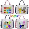 Sprunki Large Capacity Fashion Shoulder Bag Incredibox Canvas Bags Tote Bags Cartoons Handbags Women Shopping Handbag Kids Gifts