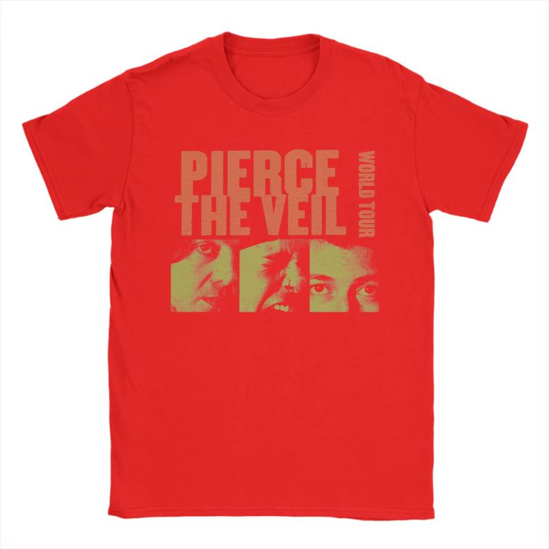 2025 Summer/Autumn retro PIERCE THE VEIL printed T-shirt loose and casual short-sleeved trendy top for men and women