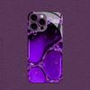 Purple Water Drop Effect for iphone 17 case Fashion for coque iphone Case fundas Glass for iPhone 17 16 15 14 13 12 pm Pro Plus
