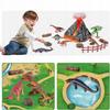 Mega zestaw dinozaurów + mata planszowa XXL zestaw figurek wulkanu 31 sztuk.
