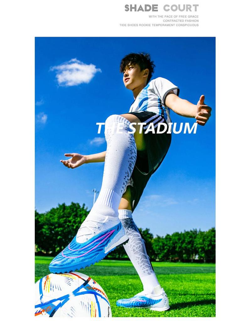 Ronaldo X10 Fly-Knit AG Soccer Shoes for Men and Women - Low-Top Turf Training Cleats