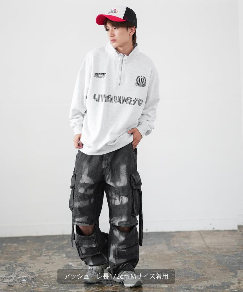 [IMPROVES] [SIDEWAYSTANCE] Uniform Fleece Half-Zip Sweatshirt