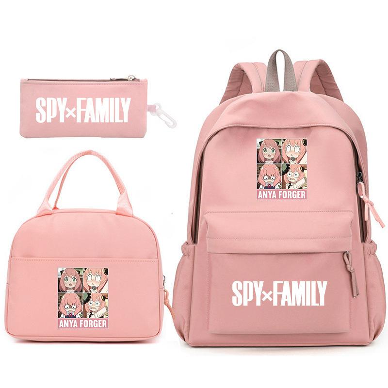 School Season Spy Playhouse Printed Backpack Pencil Bag Shoulder Bag Leisure Primary And Secondary School Students Schoolbag