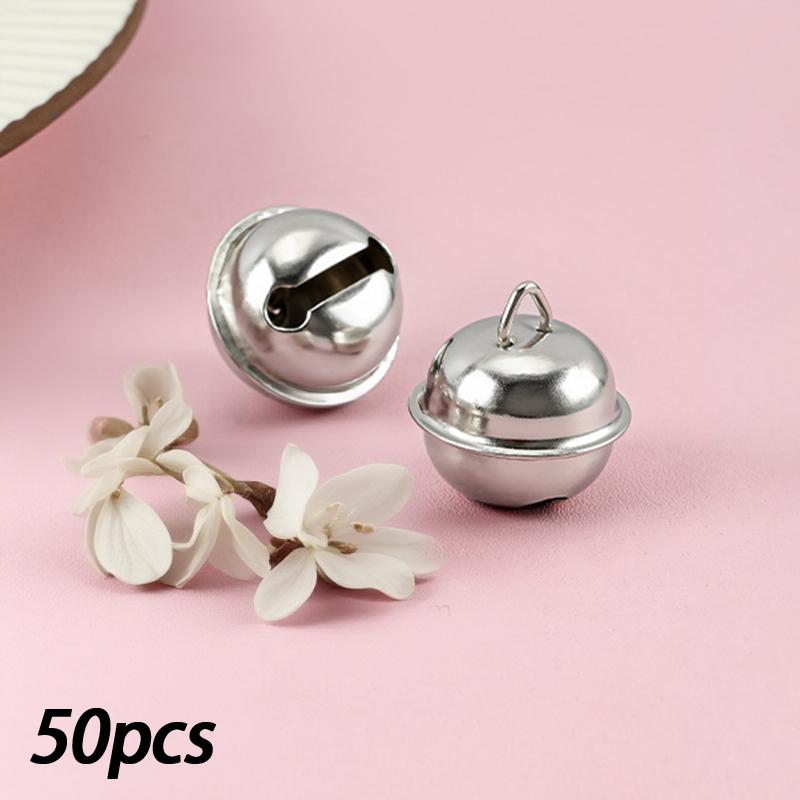 Clochettes Colorées 14/18/22mm Petit Pendentif Accessoires Porte-clés DIY Clochettes Rondes pour Animaux (50 pièces)