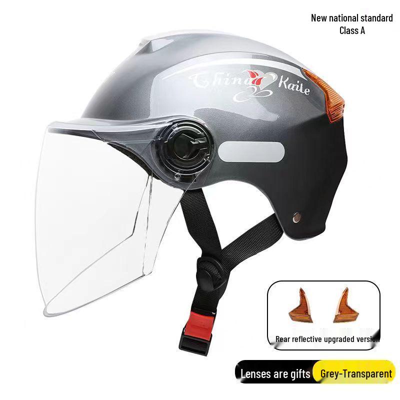 Universal Lightweight Electric Vehicle Helmet: Breathable, Sunscreen, All-Season Protection for Bikes and Motorcycles