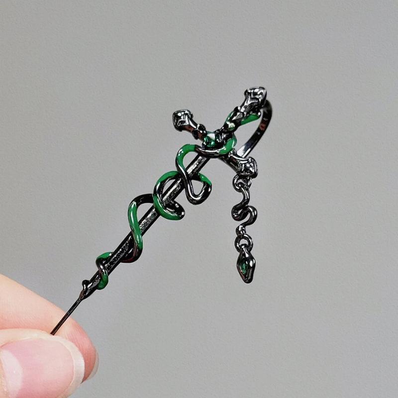 Retro Mote Mørk Gotisk Punk Rose Kors Torner Øredobb Unisex Piercing Øre Nål Ørepynt Smykker Tilbehør