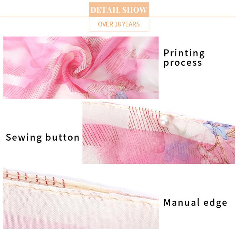 Summer Chiffon Beach Cover Up Sun Protection Shawl Dress Bikini Cover-up Women Swimsuit Sarong Swimwear Sunscreen Beachwear