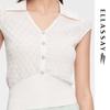 ELLASSAY Women's Elegant Polo Knit Top