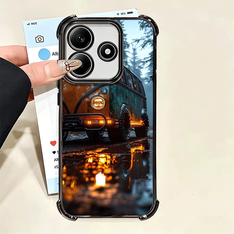 Vintage Car Retro Nostalgia Soft Phone Case For Xiaomi Poco X7 X8 Pro Max X6 X5 X3 F8 Ultra F7 M8 M7 M5S Redmi 15C 15A 15 14C 13