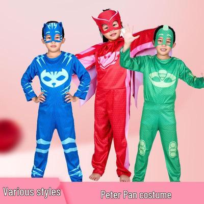 Set Pigiama Ragazzo Eroe Mascherato di Halloween – Stile Peter Pan