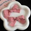 Bow Plaids Hair Clip Y2K Style Hairpin Sweet Balletcore Bunches Hair Clips