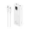 Powerbank Usams Pb68 30000 Mah 65W + Cable Usb-C - Usb-C 100W White 1 Pc