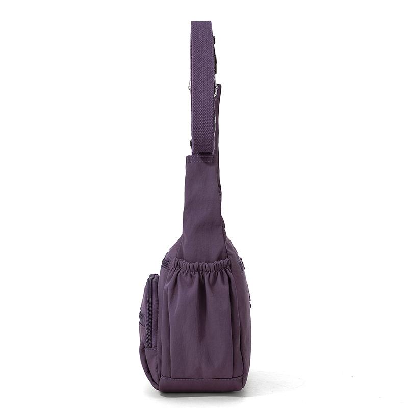 Multi-vakken Nylon Tas Pendelaar Multifunctioneel Schouder Crossbody Draagbaar Kleine Vierkante Tas