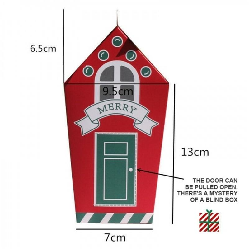 5/10Pcs Christmas Kraft Paper Gift Bags Sweets Candy Box Food Cookies Packing Xmas with Ribbons Cards Package Party Decoration