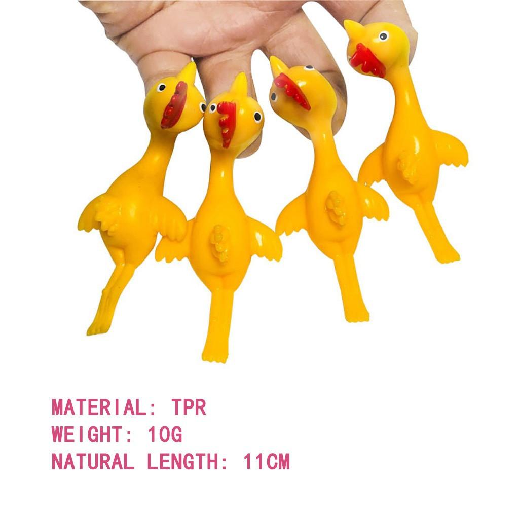 Rubber Chicken Flick Chicken Flying Chicken Flingers Stretchy Christmas Gift Toy