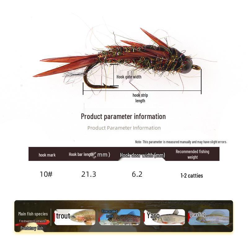 Hand-Tied Wooly Bugger Stonefly Nymph Fishing Lure