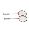 LEIJIAER Badminton Racket Offensive Iron Alloy Lightweight Comfortable Grip Sports Badminton Racquet Red