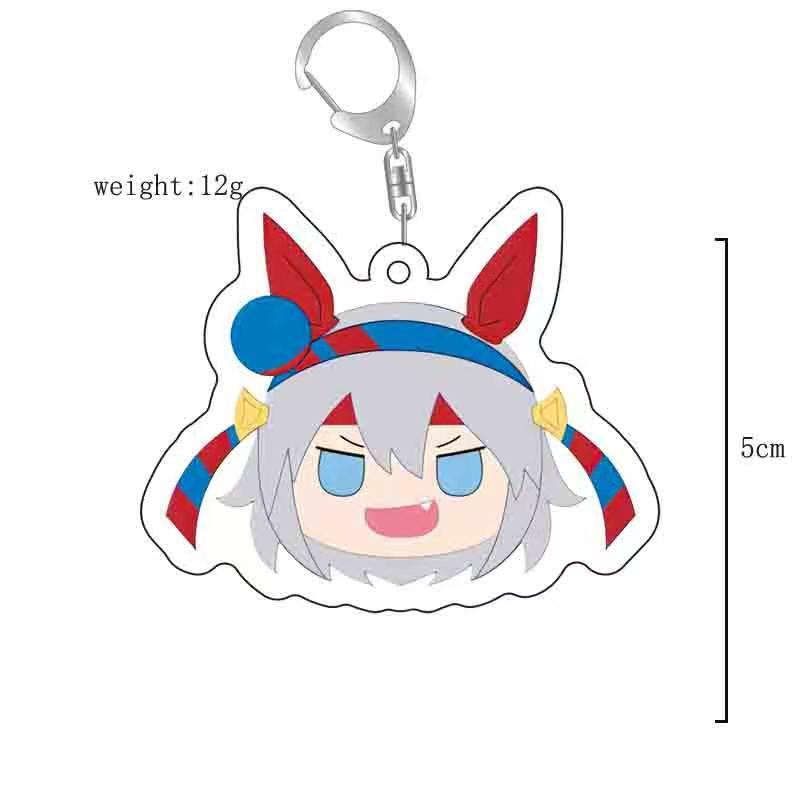 Uma Musume Ashimoro Cinderella Oguri Cap Keychain Pendant - Cute Anime Backpack Ornament