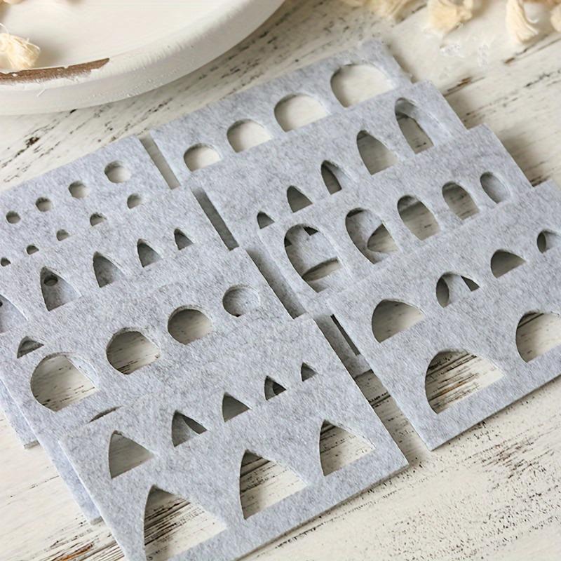 8-Piece Wool Felt Felting Molds Set High-Quality Needle DIY Stencil for Applique Handicraft Shaping Felting Molds and Creative