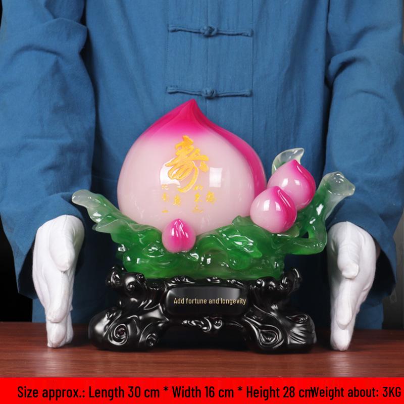 

Large Longevity Peach Ornament - Creative Gift for 80th Birthday of Grandma and Grandpa