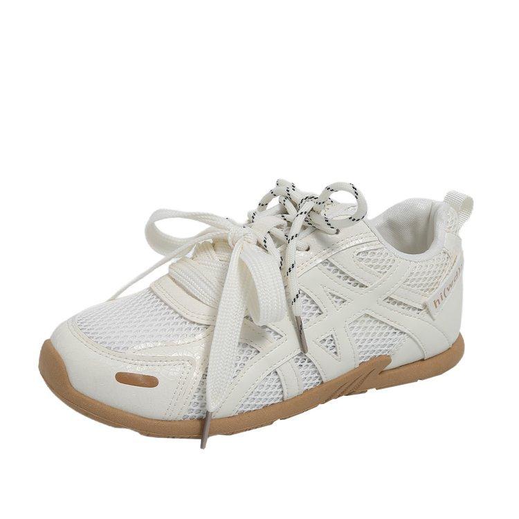 

Niche retro sports moral training shoes women s 2025 summer new purple fly-woven mesh breathable flat-bottomed casual white shoes 40