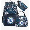 3-teiliges Schulrucksack-Set für Schüler Große Kapazität Oxford-Stoff Schultasche mit Schultergurt und Federmäppchen