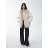Fu Zhien Women's Detachable Fox Fur Collar Goose Down Parka