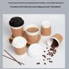Cork Disposable Coffee & Milk Tea Paper Cup with Lid - Customizable and Portable In Various Sizes