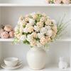 Artificial Flowers Silk Hydrangea Bouquet Home Room Wedding Bridal Bouquets Outdoor Garden Festival Party Diy GiftBox Decoration